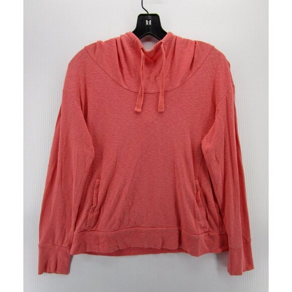 Columbia Top Medium Pullover Shirt Hoodie Pockets Drawstring Knit - Picture 1 of 11